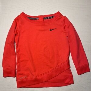 Nike Dri-Fit Neon Coral Pink Long Sleeve Top 18M